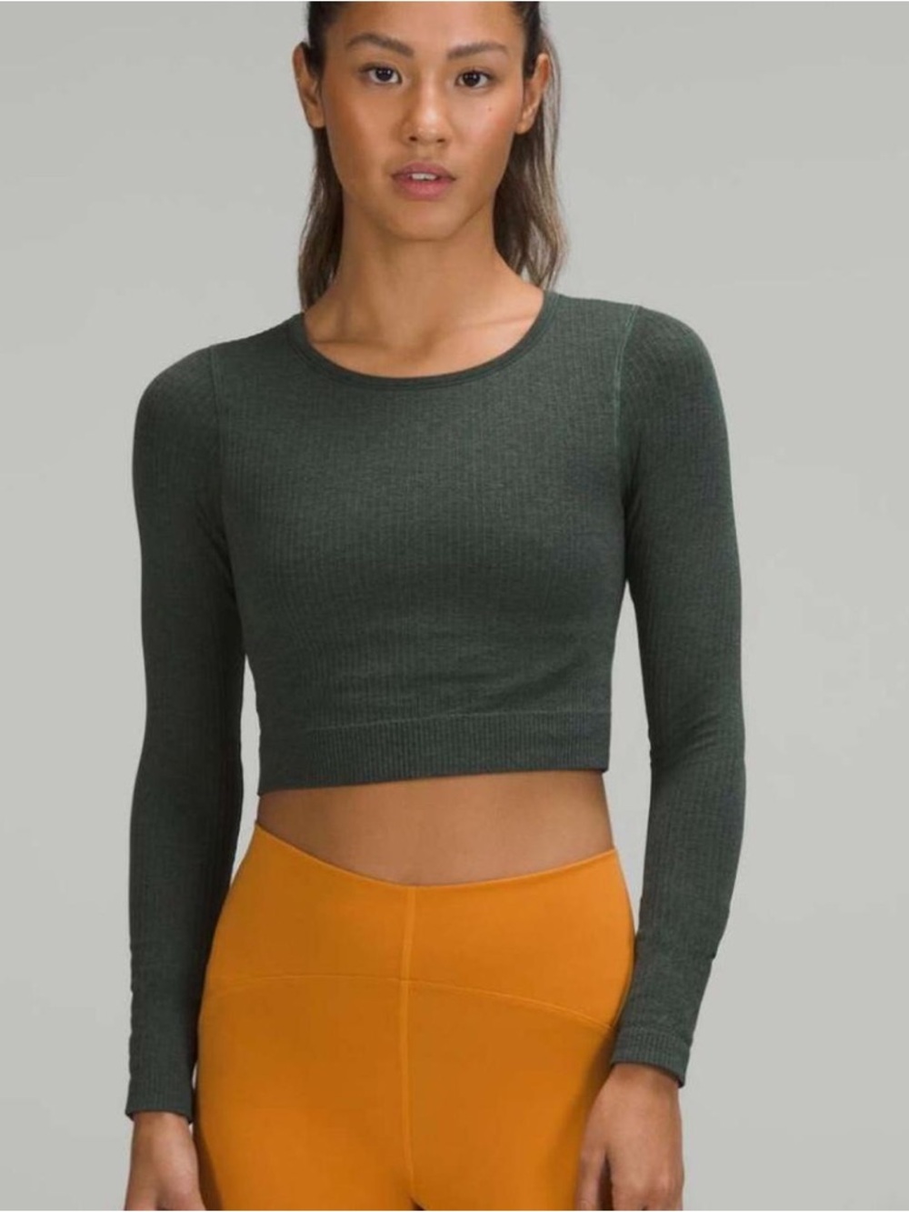 lululemon Ebb to Street Long Sleeve - Dark Green
